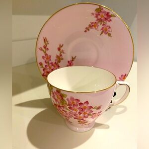EUC Vtg Old Royal Fine Bone China Teacup and Saucer in  “Glorious Devon”